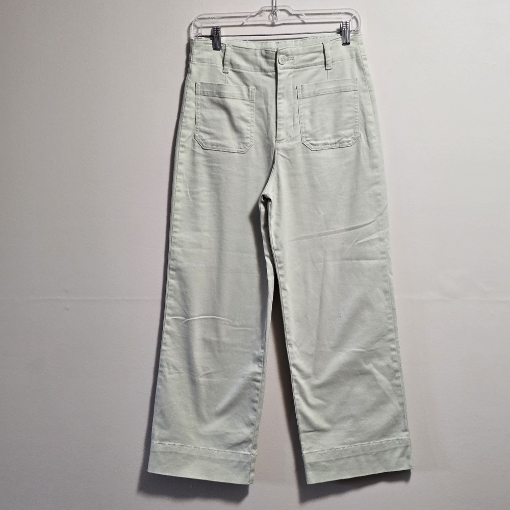 Bagatelle twill cotton high waisted wide leg pants